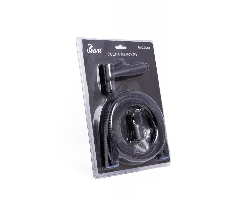 DUCHA TELEFONO NEGRA ACERO INX BAR